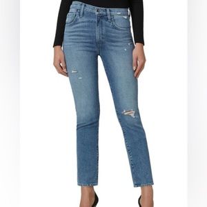 NWT Joe’s Jeans High Rise Straight Ankle with Grinded Hem - Dehlia Size 24